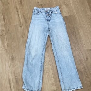 Women's Garage Wide Leg Light Blue Jeans